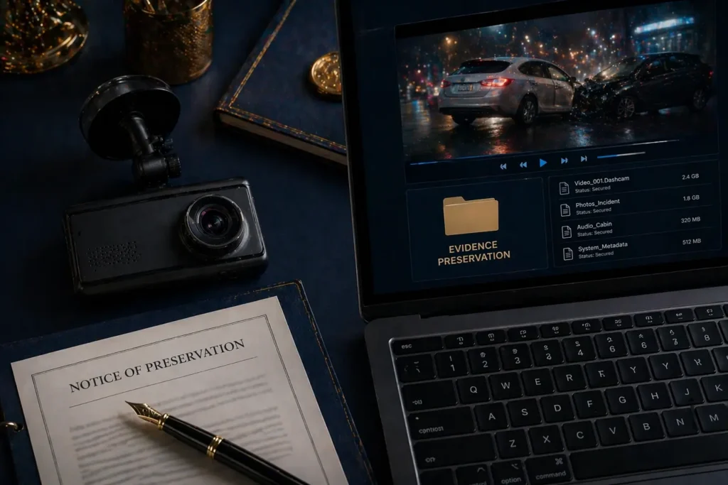 Dashcam Footage in Ontario: How to Preserve It and Use It in Your Injury Claim