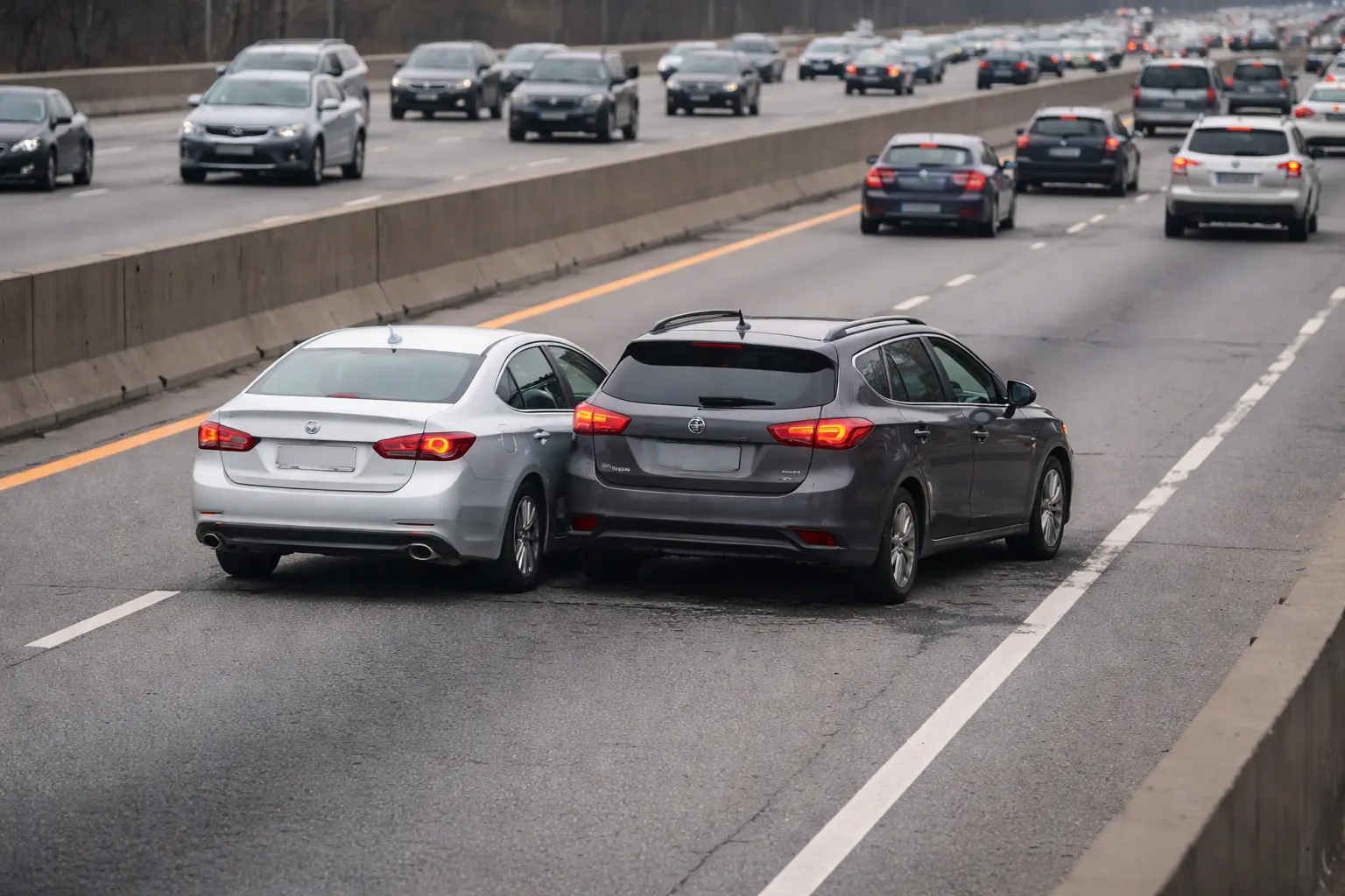 Rear-end collision on Ontario highway — fault determination rules 401 car accident lawyer Mississauga
