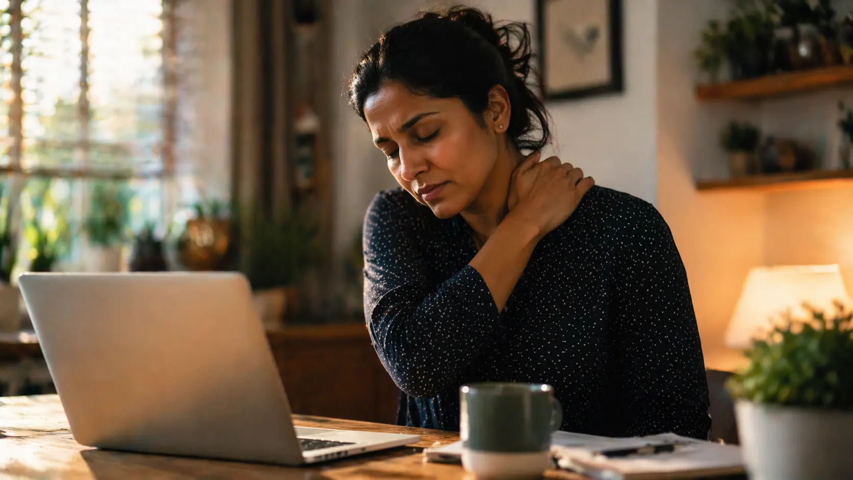 Person with chronic neck and shoulder pain from whiplash — soft tissue injury lawsuit Ontario pain and suffering claim