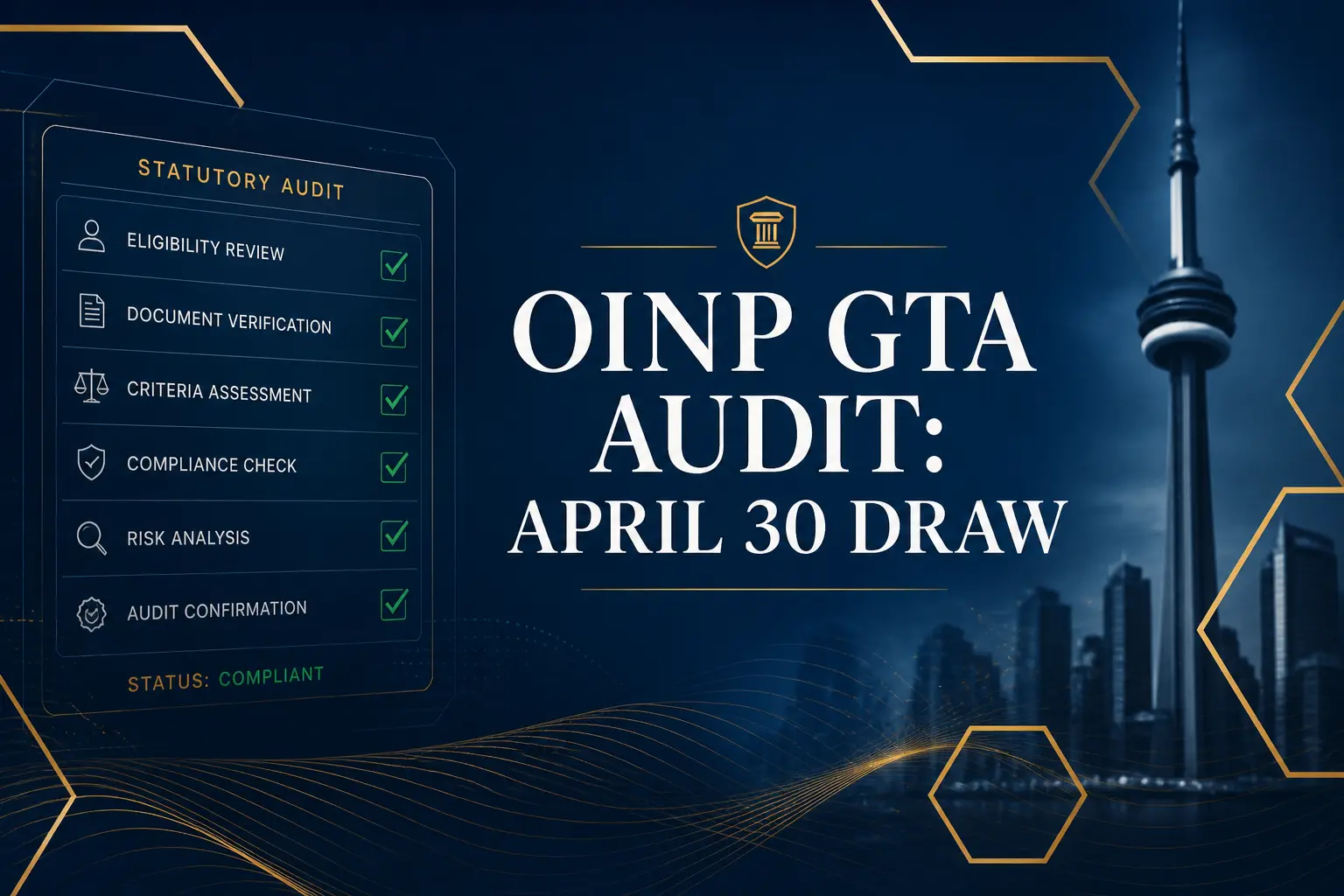 OINP GTA Employer Job Offer Draw Intelligence Report April 2026 – Cambria Law Firm Mississauga.