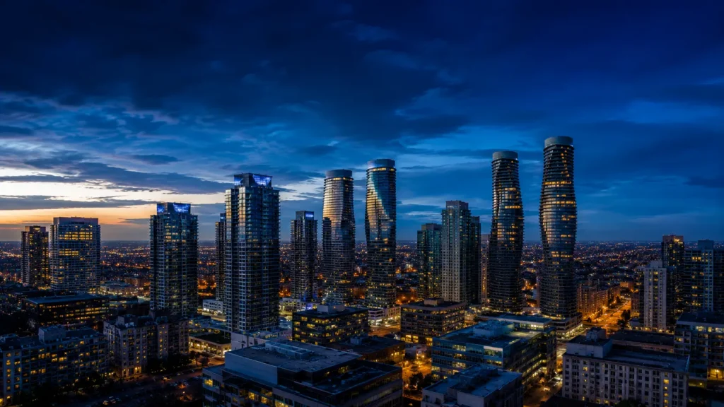 Canadian city skyline representing Express Entry CEC draw results June 2026
