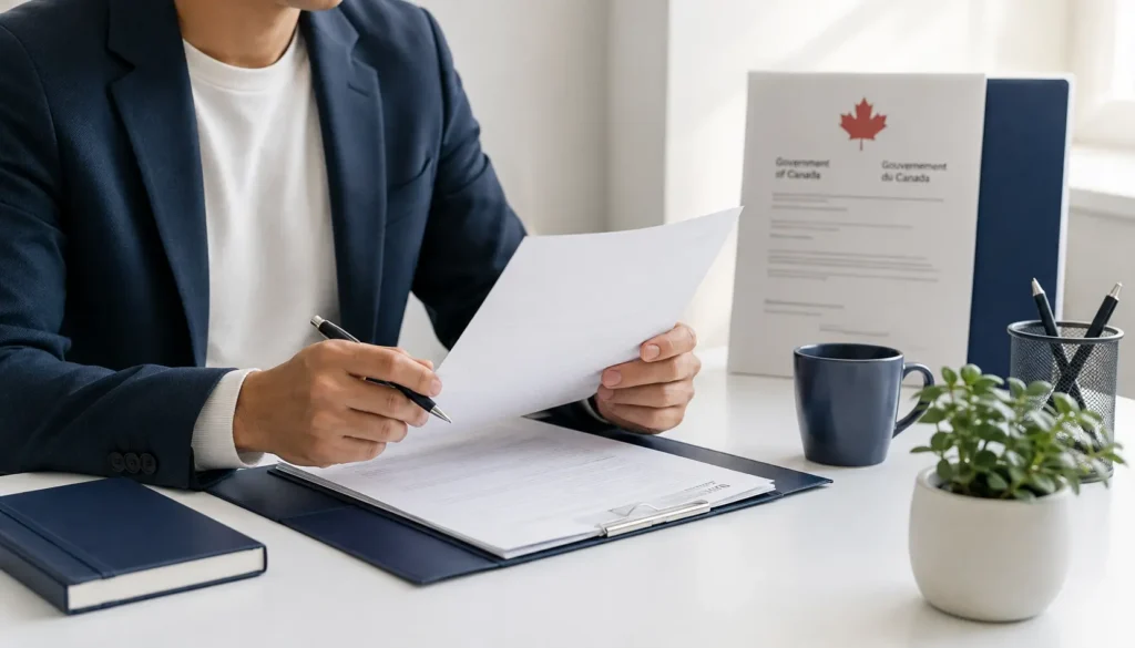 French-speaking professional reviewing Express Entry draw results for July 9 2026 in Canada